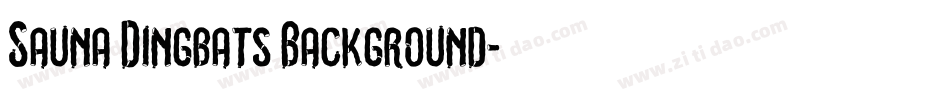 Sauna Dingbats Background字体转换